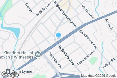 Map image of the property - 33 W Chester Pike