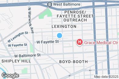 Map image of the property - 2212 W Fayette St