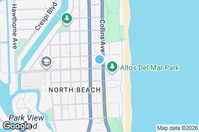 Map image of the property - 7700 Collins Ave