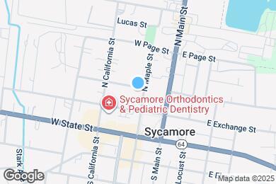 Map image of the property - 208 W Sycamore St