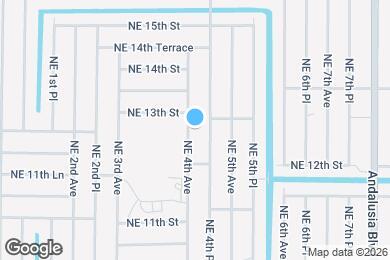 Map image of the property - 1221 NE 4th Ave