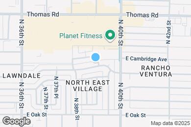 Map image of the property - 3846 E Yale St