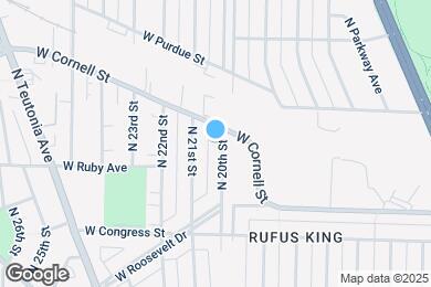 Map image of the property - 4535 N 20th St