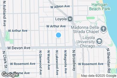 Map image of the property - 6429 N Lakewood Ave