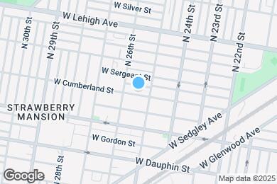 Map image of the property - 2523 W Cumberland St