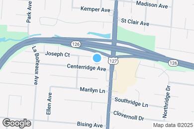 Map image of the property - 1614 Centerridge Ave