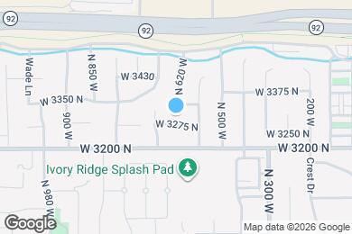 Map image of the property - 646 W 3275 N