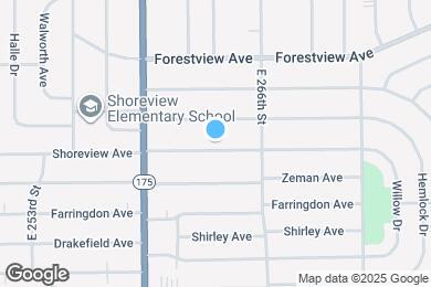 Map image of the property - 26431 Shoreview Ave