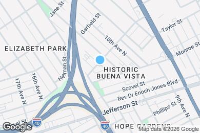 Map image of the property - 1021 Cheatham Pl