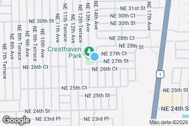 Map image of the property - 2700 NE 13th Terrace