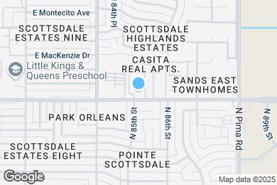 Map image of the property - 8500 E Indian School Rd