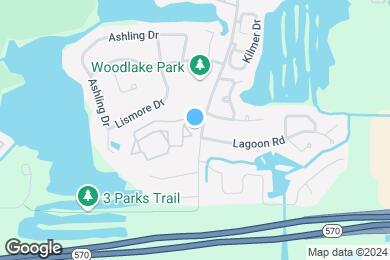 Map image of the property - The Lodge at Woodlake