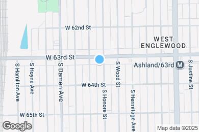 Map image of the property - 6314 S Honore St