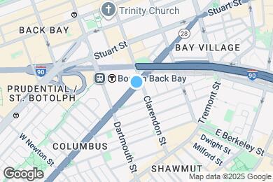 Map image of the property - 288 Columbus Ave