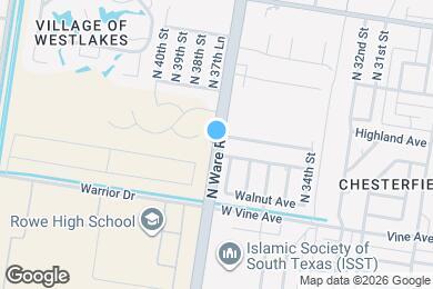 Map image of the property - 4105 La Vista Ave