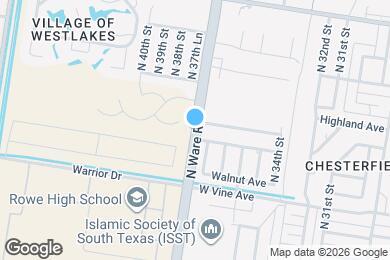 Map image of the property - 4112 La Vista Ave