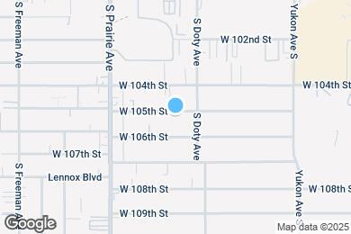 Map image of the property - 3828 W 105th St