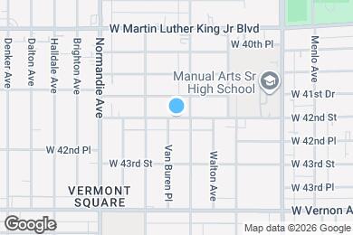 Map image of the property - 1219 W 42nd St