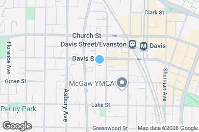 Map image of the property - BJB Evanston - 1576 Oak