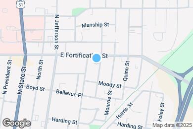 Map image of the property - 1037 Whitworth St