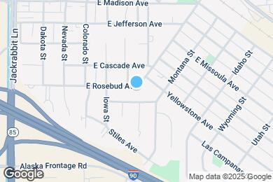 Map image of the property - 202 E Rosebud Ave