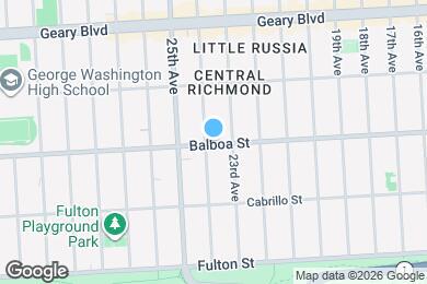 Map image of the property - 2240 Balboa St