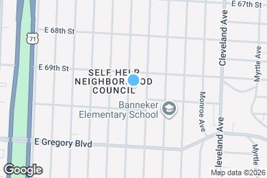 Map image of the property - 6919 College Ave