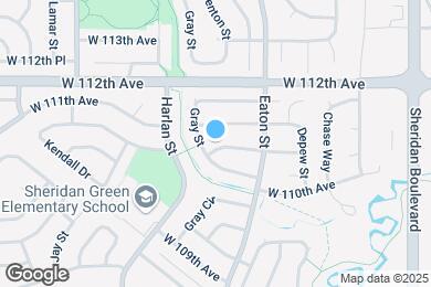 Map image of the property - 5831 W 110th Pl