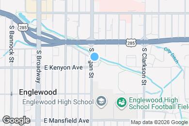 Map image of the property - 3680 S Logan St