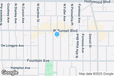 Map image of the property - 1443 N Fuller Ave