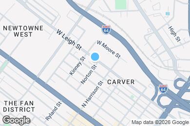 Map image of the property - 1301 W Leigh St