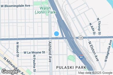 Map image of the property - 1538 W North Ave