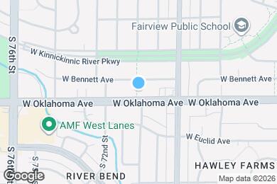 Map image of the property - 6932 W Oklahoma Ave