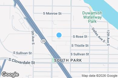 Map image of the property - 721 S Rose St