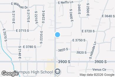 Map image of the property - 3757 S 2300 E
