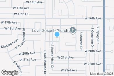 Map image of the property - 1866 S Monterey Dr