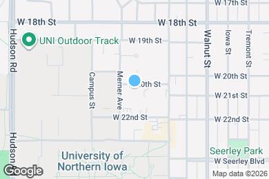 Map image of the property - 1100 W 20th St