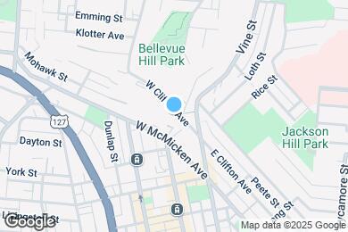 Map image of the property - 105 W Clifton Ave
