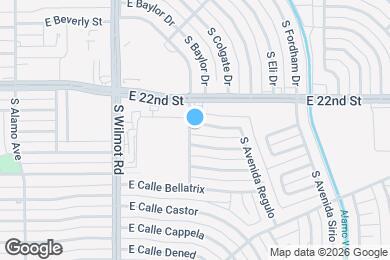 Map image of the property - 6402 E Calle Altair