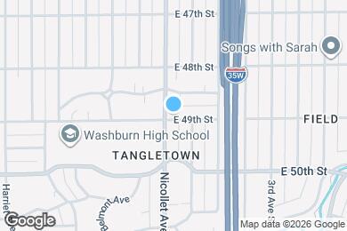 Map image of the property - 4855 Nicollet Ave