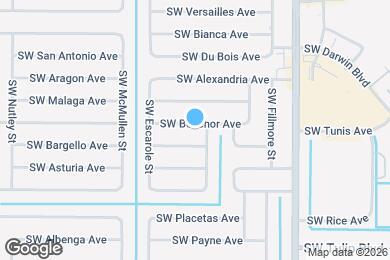 Map image of the property - 1048 SW Benchor Ave