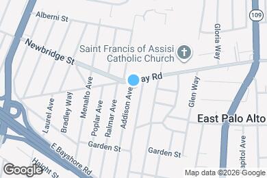 Map image of the property - 2292 Addison Ave