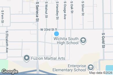 Map image of the property - 3425 S Handley St