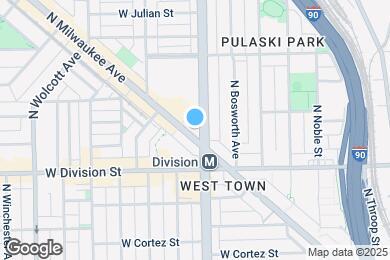 Map image of the property - 1243 N Milwaukee Ave