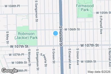 Map image of the property - 10625 S Green St