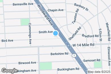 Map image of the property - 1471 Bird Ave