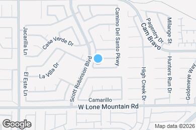 Map image of the property - 1612 Blanco Dr