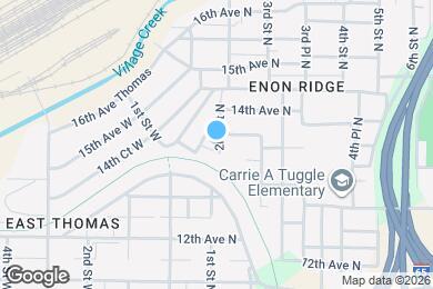 Map image of the property - 112 13th Ave N