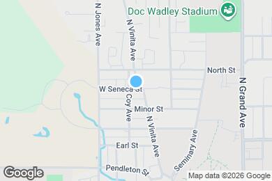 Map image of the property - 1021 N Vinita Ave