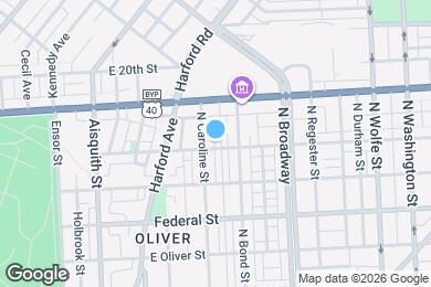 Map image of the property - 1500 E Lafayette Ave